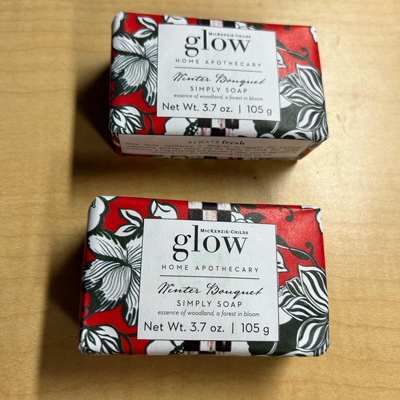 Mackenzie-Childs Winter Bouquet Bar Soap Set of Two - Picture 1 of 2